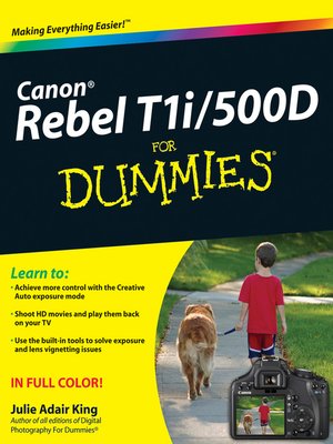 cover image of Canon EOS Rebel T1i/500D For Dummies